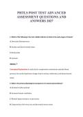 PHTLS POST TEST ADVANCED&NewLine;ASSESSMENT QUESTIONS AND&NewLine;ANSWERS 2027