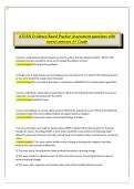 ATI RN Evidence-Based Practice Assessment Questions with Correct Answers A&plus; Grade &vert; ATI Nursing &vert; 2026&sol;2027 Comprehensive Study Guide