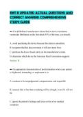 EMT B UPDATED ACTUAL QUESTIONS AND&NewLine;CORRECT ANSWERS COMPREHENSIVE&NewLine;STUDY GUIDE