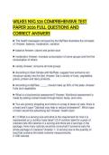 WILKES NSG 526 COMPREHENSIVE TEST&NewLine;PAPER 2026 FULL QUESTIONS AND&NewLine;CORRECT ANSWERS