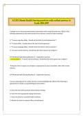 ATI RN Mental Health Nursing Questions with Verified Answers A&plus; Grade &vert; ATI Nursing &vert; 2026&sol;2027 Comprehensive Study Guide