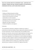 WGU D215 AUDITING OBJECTIVE ASSESSMENT EXAM &ndash; QUESTIONS AND&NewLine;ANSWERS &vert; VERIFIED AND WELL DETAILED ANSWERS &vert; PLUS RATIONALES &vert;&NewLine;DOWNLOAD AND PASS &vert; LATEST EXAM UPDATE 2026&sol;2027