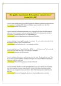ATI Quality Improvement Test Questions and Answers A&plus; Grade &vert; ATI Nursing &vert; 2026&sol;2027 Comprehensive Study Guide