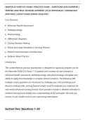 MARYVILLE NURS 612 EXAM 1 PRACTICE EXAM &ndash; QUESTIONS AND ANSWERS &vert;&NewLine;VERIFIED AND WELL DETAILED ANSWERS &vert; PLUS RATIONALES &vert; DOWNLOAD&NewLine;AND PASS &vert; LATEST EXAM UPDATE 2026&sol;2027