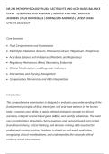 NR 283 PATHOPHYSIOLOGY FLUID&comma; ELECTROLYTE AND ACID-BASES BALANCE&NewLine;EXAM &ndash; QUESTIONS AND ANSWERS &vert; VERIFIED AND WELL DETAILED&NewLine;ANSWERS &vert; PLUS RATIONALES &vert; DOWNLOAD AND PASS &vert; LATEST EXAM&NewLine;UPDATE 2026&sol;2027