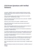 C213 Exam Questions with Verified Solutions