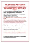 ANCC NURSE EXECUTIVE CERTIFICATION EXAM NEWEST 2026&sol;027 ACTUAL EXAM TEST BANK &vert; COMPLETE 350 REAL EXAM QUESTIONS AND CORRECT VERIFIED ANSWERS &sol; ALREADY GRADED A&plus; &lpar;MOST RECENT&excl;&excl;&rpar;