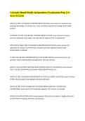 Colorado Mental Health Jurisprudence Examination Prep &vert;&vert; A&plus; Score Secured&period;