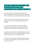 WGU D685 OBJECTIVE ASSESSMENT AND&NewLine;PA BOARD EVALUATION 2026&NewLine;GUARANTEED PASS ANSWERS GRADED A&plus;&NewLine;