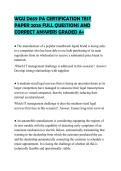 WGU D659 PA CERTIFICATION TEST&NewLine;PAPER 2026 FULL QUESTIONS AND&NewLine;CORRECT ANSWERS GRADED A&plus;