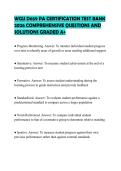 WGU D659 PA CERTIFICATION TEST BANK&NewLine;2026 COMPREHENSIVE QUESTIONS AND&NewLine;SOLUTIONS GRADED A&plus;&NewLine;