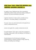 WGU D664 TASK 1 PRACTICE REVIEW 2026&NewLine;VERIFIED ANSWERS GRADED A&plus;&NewLine;