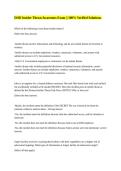 DOD Insider Threat Awareness Exam &vert;&vert; 100&percnt; Verified Solutions&period;