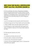 WEST COAST EMT BLOCK 3 CERTIFICATION&NewLine;SCRIPT 2026 FULL SOLUTIONS GRADED A&plus;
