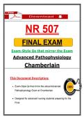 NR 507 Advanced Pathophysiology Final Exam &ndash; Chamberlain &lpar;2026&sol;2027&rpar; Actual Questions & Answers to Pass the Exam &lpar;100&percnt; Verified&rpar;