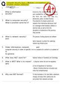 Computer Security Quiz 1 &lpar;Modules 1-3&rpar; Questions with complete solution 2026&sol;2027