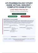 ATI PHARMACOLOGY STUDY GUIDE ACTUALPACKAGE DEAL