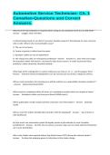 Automotive Service Technician- Ch&period; 1 Canadian-Questions and Correct Answers&period;