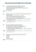 Texas Government Questions with CORRECT Answers &lpar;Verified Update&rpar;