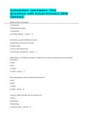 Automotive- mechanics -Test Questions with Actual Answers 2026 Updated&period;&NewLine;&NewLine;
