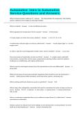 Automotive -Intro to Automotive Service-Questions and Answers&period;