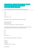 Automotive- Electrical Systems- Test 3 and Final Questions All Solved Correctly 2026 Updated&period;