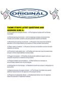 TAGME STUDYS LATEST QUESTIONS AND ANSWERS SURE A&period;pdf