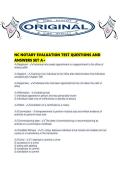 NC NOTARY EVALUATION TEST QUESTIONS AND ANSWERS SET A&period;pdf