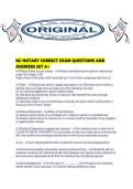 NC NOTARY CORRECT EXAM QUESTIONS AND ANSWERS SET A&period;pdf