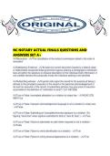 NC NOTARY ACTUAL FINALS QUESTIONS AND ANSWERS SET A&period;pdf