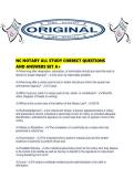 NC NOTARY ALL STUDY CORRECT QUESTIONS AND ANSWERS SET A&period;pdf