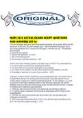 NURS 3325 ACTUAL EXAMS SCRIPT QUESTIONS AND ANSWERS SET A&period;pdf