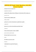ARDMS SPI Study Guide Questions with 100&percnt;&NewLine;Correct Answers