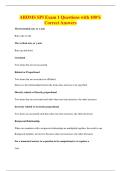 ARDMS SPI Exam 1 Questions with 100&percnt;&NewLine;Correct Answers