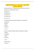 ARDMS SPI Exam 1 Questions with 100&percnt;&NewLine;Correct Answers