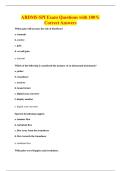 ARDMS SPI Exam Questions with 100&percnt;&NewLine;Correct Answers