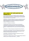 CMHT CORRECT TEST PAPER QUESTIONS AND ANSWERS SET A&period;pdf