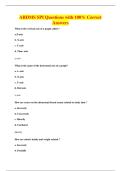 ARDMS SPI Questions with 100&percnt; Correct&NewLine;Answers
