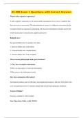 AS-408 Exam 1 Questions with Correct Answers