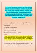 NEW MEXICO RESIDENTIAL BUILDING CONTRACTOR &lpar;GB-2&rpar; PRACTICE EXAM&sol;NM RESIDENTIAL BUILDING CONTRACTOR &lpar;GB-2&rpar; ACTUAL EXAM 2026-2027 COMPLETE ACCURATE EXAM QUESTIONS AND CORRECT DETAILED ANSWERS WITH DETAILED RATIONALES &lpar;100 &percnt; CORRECT VERIFIED SOLUTIONS&rpar; LATES