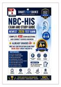 NBC-HIS EXAM AND STUDY GUIDE NEWEST 2026 TEST&NewLine;BANK&vert; COMPLETE 450 REAL EXAM QUESTIONS AND&NewLine;CORRECT VERIFIED ANSWERS&sol; ALREADY GRADED&NewLine;A&plus;&vert; NBC HIS CERTIFICATION EXAM PREP 2026&sol;2027&NewLine;&lpar;MOST RECENT&excl;&excl;&rpar;