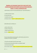 PRIMERICA LIFE INSURANCE EXAM STUDY GUIDE LATEST 2026 &NewLine;UPDATED QUESTIONS AND VERIFIED 100&percnt; SOLUTIONS &lpar;2026&sol;2027&rpar; &NewLine;GRADE&colon; A&plus;&vert;STATUS&colon; GUARANTEED PASS 