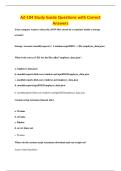 AZ-104 Study Guide Questions with Correct&NewLine;Answers