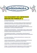 SALES MANAGEMENT D099 COMPREHENSIVE QUESTIONS AND ANSWERS SET A&period;pdf