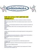 NURS 6630 ACTUAL STUDY QUESTIONS AND ANSWERS SET A&period;pdf