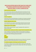 HEALTH AND NUTRITION D440 OA PREP EXAM STUDY GUIDE LATEST &NewLine;2026 UPDATED QUESTIONS AND VERIFIED 100&percnt; SOLUTIONS &NewLine;&lpar;2026&sol;2027&rpar; GRADE&colon; A&plus;&vert;STATUS&colon; GUARANTEED PASS 