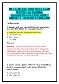 MED SURG CMS PROCTORED EXAM 2026&sol;2027&vert; Verified Q&A &vert; Comprehensive Med-Surg Mastery GRADED A&plus; &lpar;INSTANT DOWMLOAD&rpar;