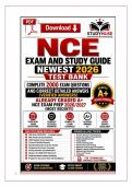 NCE EXAM AND STUDY GUIDE NEWEST 2026 TEST&NewLine;BANK&vert; COMPLETE 2000 REAL EXAM QUESTIONS AND&NewLine;CORRECT DETAILED ANSWERS &lpar;VERIFIED ANSWERS&rpar;&NewLine;ALREADY GRADED A&plus;&vert; NCE EXAM PREP 2026&sol;2027&NewLine;&lpar;MOST RECENT&excl;&excl;&rpar;