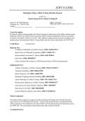 ATHT 314 Clinical Experiences in Athletic Training III &ndash; Huntingdon College &ndash; Athletic Training Course Syllabus and Clinical Competency Guide