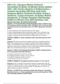 EMT-I&sol;85 &ndash; Emergency Medical Technician Intermediate&sol;85 Master Certification Review Updated 2026 &vert; 650&plus; Practice Questions & Verified Answers &vert; Complete Intermediate EMS Exam Study Guide&comma; Emergency Medical Technician Test Bank&comma; Airway & Ventilation&comma; Traum